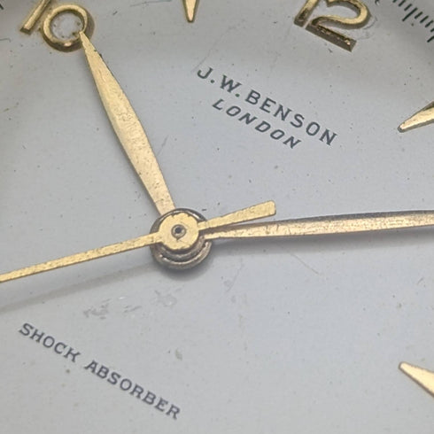 英国ヴィンテージ ベンソン 機械式腕時計 CYMAムーブ メタルケース 動作良好